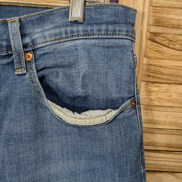 Levi's 502 Classic Blue Denim Jeans Size 36x34 - Picture 4 of 10